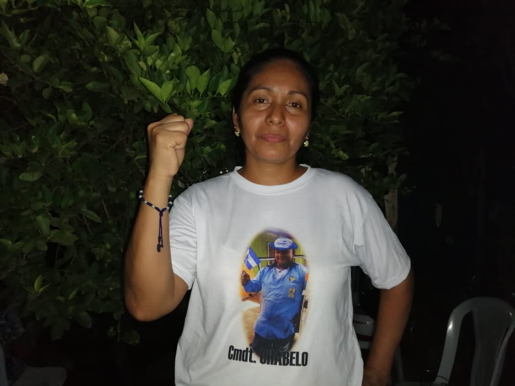 Esposa de Chabelo: “Sigamos en la lucha, porque este gobierno no puede seguir en el poder”. Foto: Noel Miranda/Artículo 66