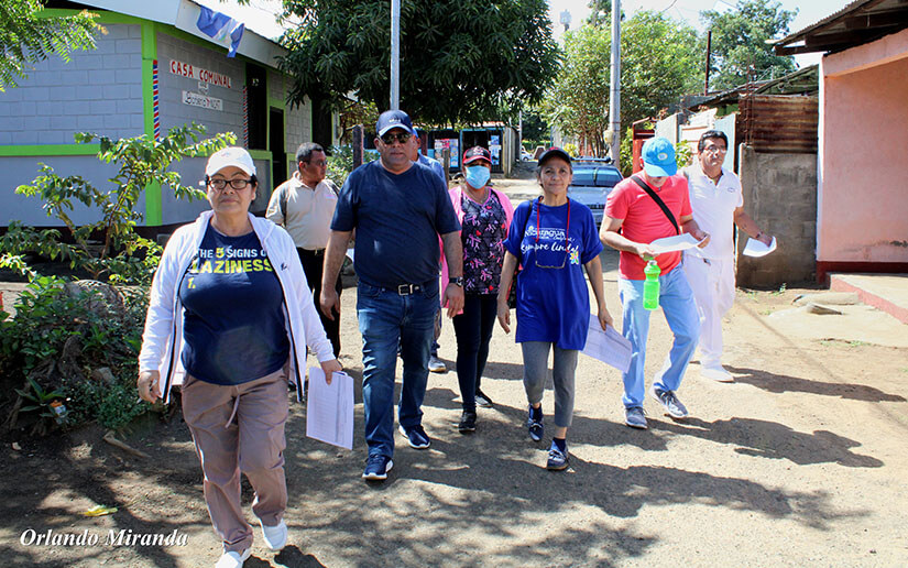 El régimen orteguista desplegó a 250,000 brigadistas estarán visitando a los nicaragüense para indicarles las medidas de prevención frente a la pandemia del coronavirus. Foto: Cortesía 