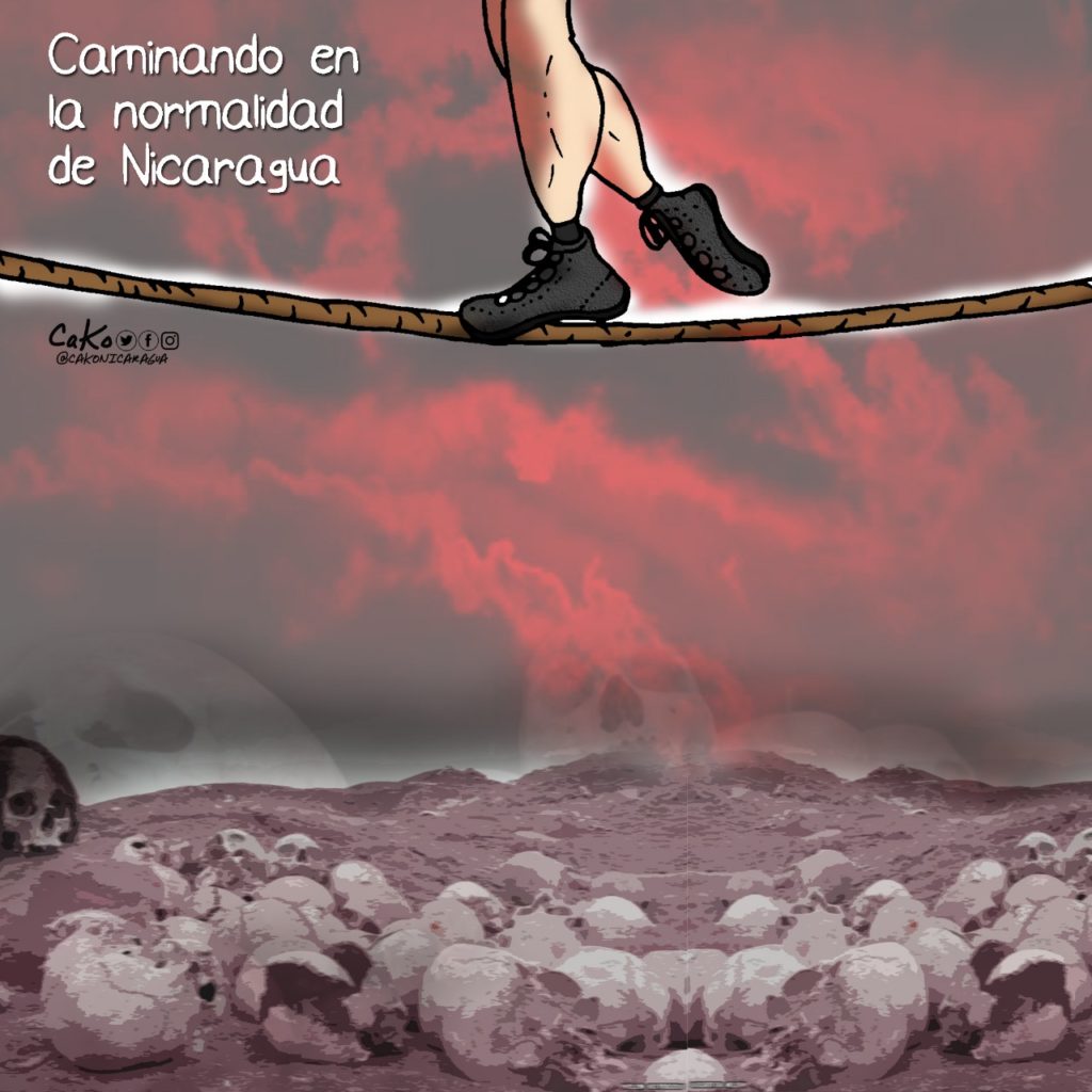 La Caricatura: Caminando en la normalidad de Nicaragua
