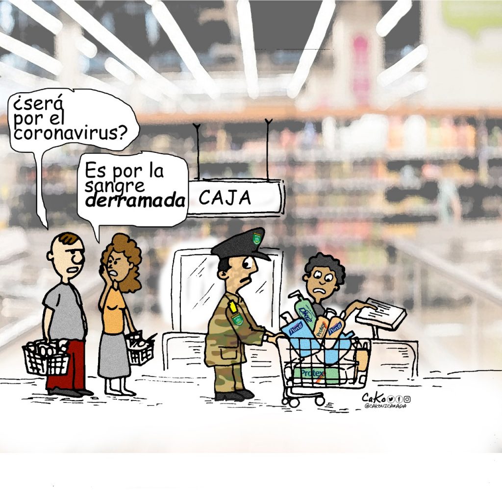 La Caricatura:  Se quieren lavar las manos