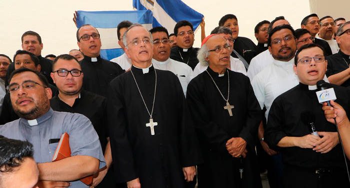 Los obispos de Managua en Catedral Metropolitana, en 2018. Foto/Archivo: Israel González Espinoza/Religión Digital