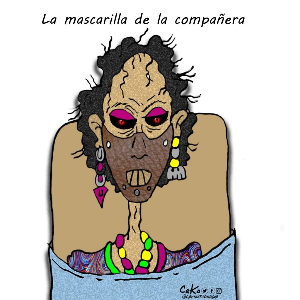 La Caricatura: La mascarilla de la compañera