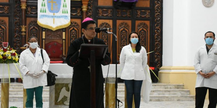 Monseñor Rolando Álvarez instalará centro médico para atender casos de coronavirus en Matagalpa. Foto: Cortesía