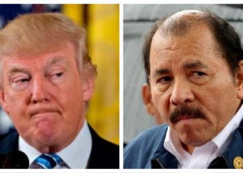 Donald Trump, presidente de Estados Unidos, y Daniel Ortega, mandatario de Nicaragua. Fotos: EFE