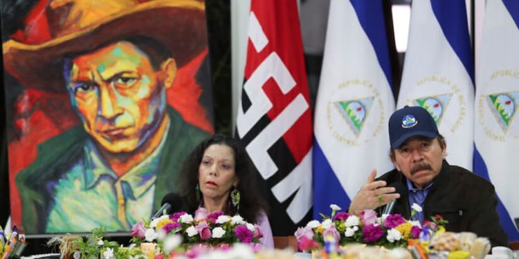 Rosario Murillo y Daniel Ortega, en la comparecencia del 18 de mayo de 2020