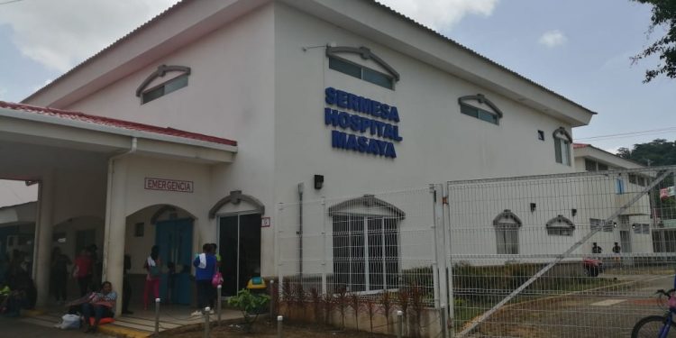 Dos salas del hospital privado Sermesa de Masaya cambiaron de área por casos de COVID-19. Foto: Noel Miranda / Artículo 66