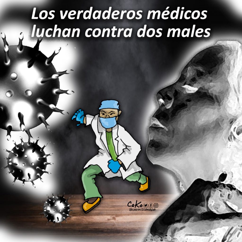 La Caricatura: Los verdaderos héroes. Los verdaderos médicos