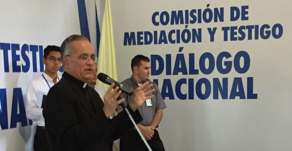 Monseñor Báez: «El Diálogo Nacional era la única salida posible a la crisis de Nicaragua»