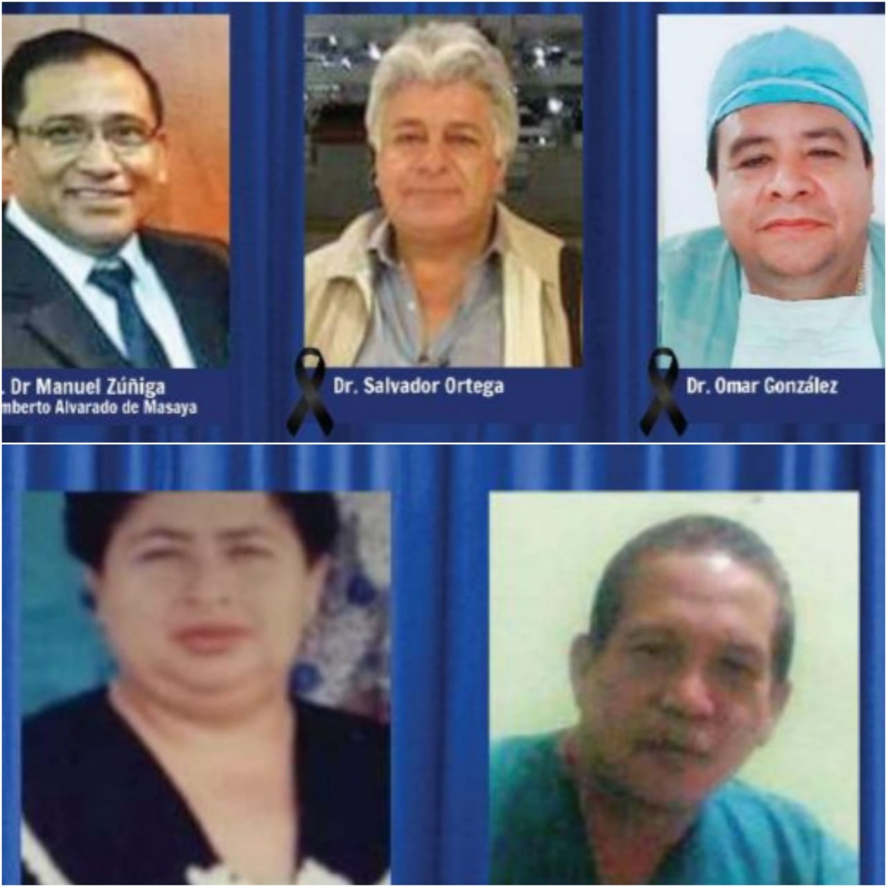 COVID-19 cobra la vida de cinco médicos nicaragüenses