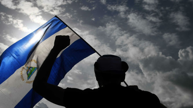 Kevin Sullivan: Los nicaragüenses aman su «azul y blanco». Foto: Cortesía