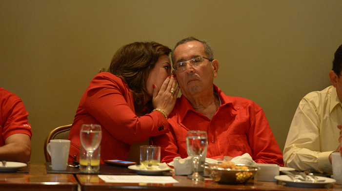 María Fernanda Flores y Arnoldo Alemán. Foto: Tomada de Internet