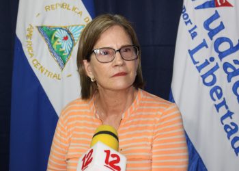 Kitty Monterrey defendió la personería jurídica otorgada a su partido por la dictadura de Daniel Ortega. Foto: Cortesía.