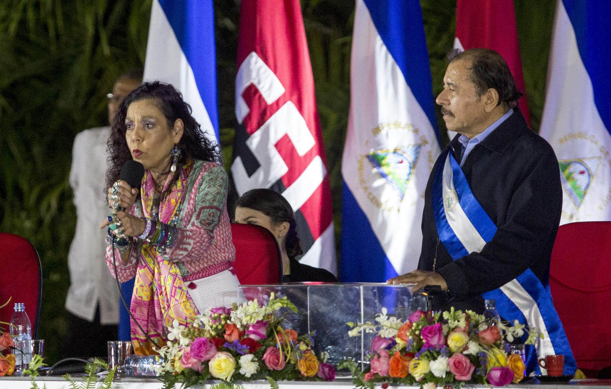 Rosario Murillo anuncia una «semana llena de eventos», entre ella la elección de «la compa y el compa revolución». Foto: Cortesía
