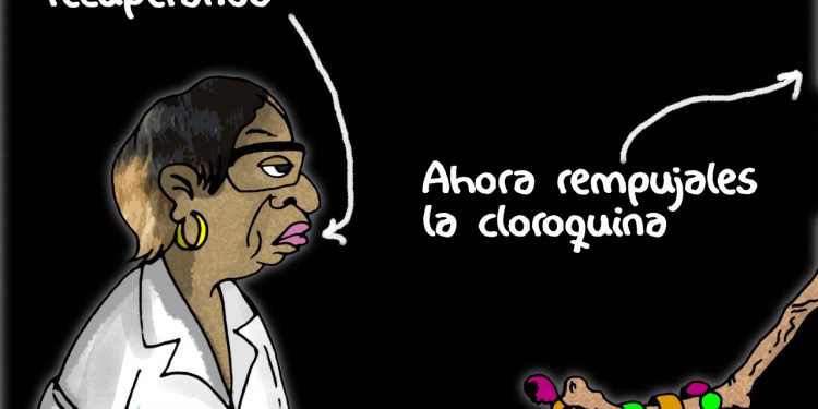 La Caricatura: El negocio de la cloroquina