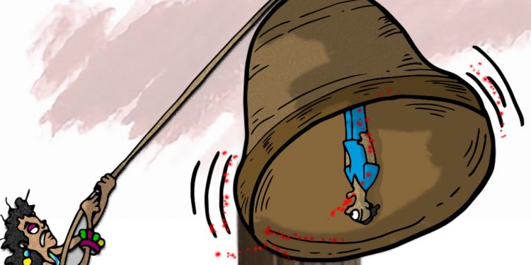 La Caricatura: La campana de la paz repica por la libertad de los presos políticos
