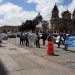 Nicaragüenses realizan plantón en Guatemala y piden a ese gobierno les ayude ingresar a Nicaragua. Foto: Cortesía
