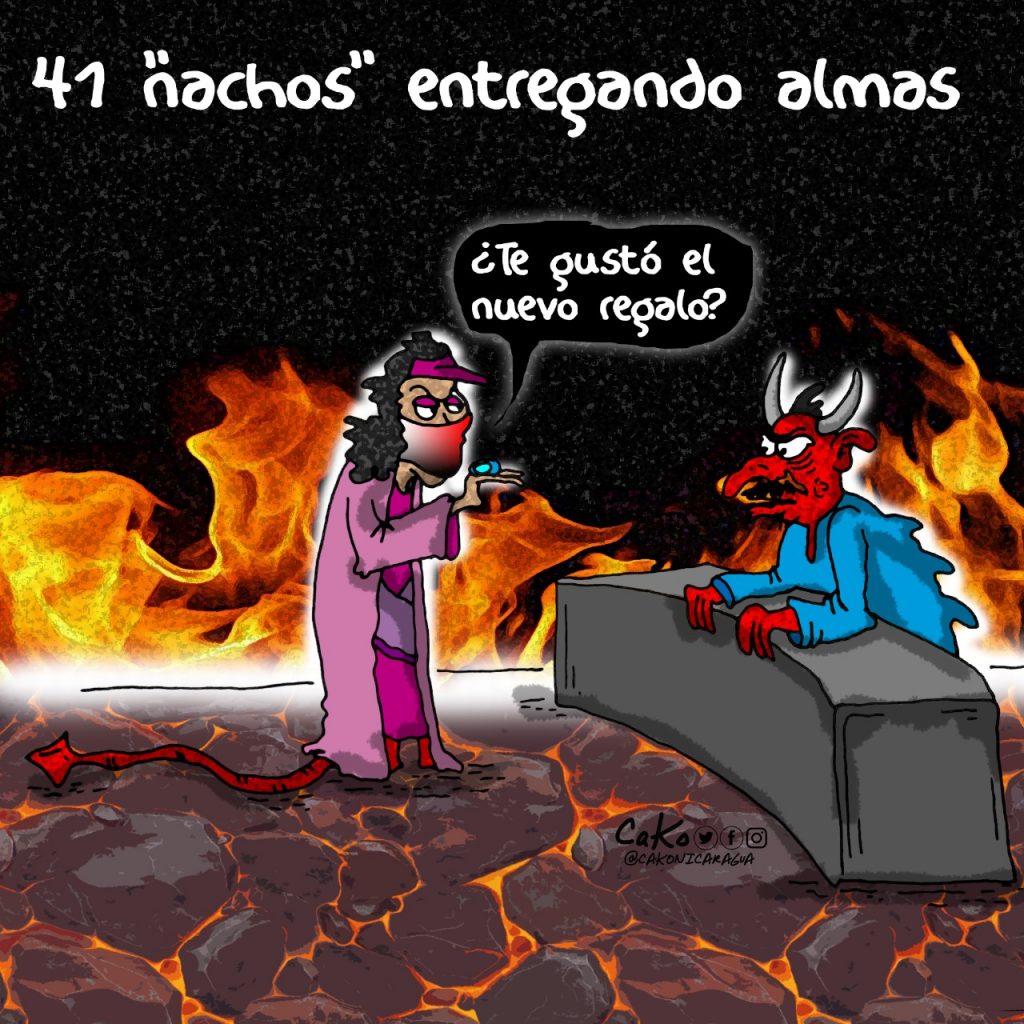 La Caricatura: 41 «nachos» entregando almas