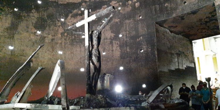 Inician colecta para reconstruir la capilla de la Sangre de Cristo en Catedral de Managua