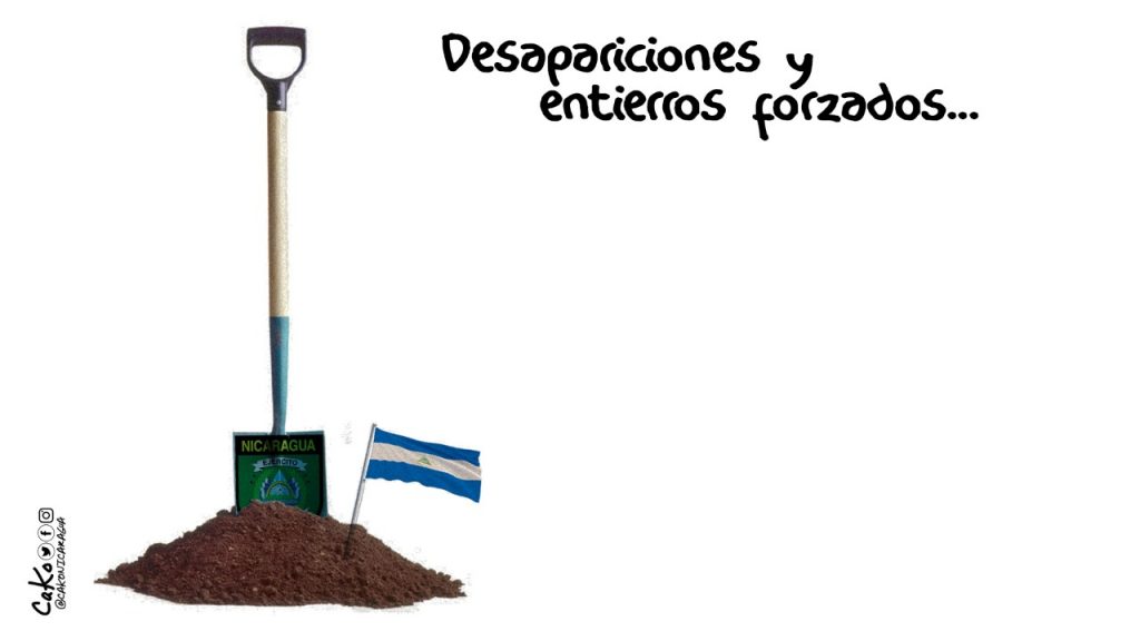 Desapariciones y entierros con uniforme militar