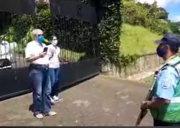 Dictadura impone cerco policial en la casa de Don Lolo Blandino, consuegro de Ortega. Foto: Boletín Ecológico