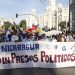 Nicaragüenses en Madrid reactivarán protestas para exigir libertad de presos políticos. Foto: Cortesía/SOS Nicaragua Madrid