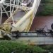 Un camión derribó un puente que había sido reconstruido hace dos meses