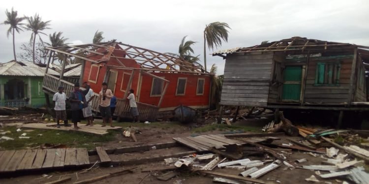 Ortega contabiliza más de 170 millones de dólares en daños por huracán Eta pero no reconoce muertos. Foto: Gilberto Artola.