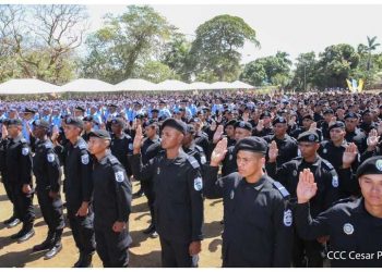 Régimen Ortega-Murillo gradúa 954 nuevos agentes policiales para reforzar represión. Foto: Tomada de Internet:
