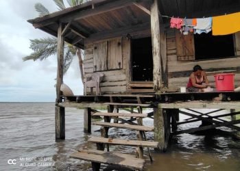 Dictadura celebra partos en el Caribe y minimiza destrozo de huracán Eta. Foto: Radio Uraccan Siuna.