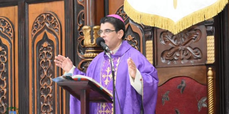 Monseñor Rolando Álvarez exhortó a no temer a la represión del régimen. Foto: Diócesis Media
