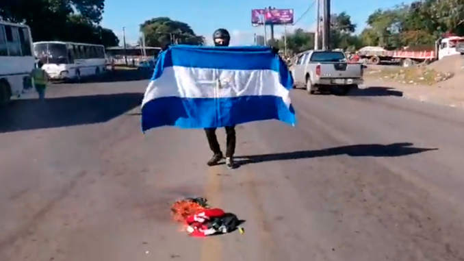«¡Viva Nicaragua Libre!», el grito del opositor Sergio Beteta al ser declarado culpable. Foto: Captura de pantalla/ Artículo 66.