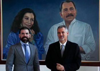 Embajador de Israel, Oren Bar-El, y Laureano Ortega, asesor de Inversiones, Comercio y Cooperación Internacional de la Presidencia. Foto: CCC