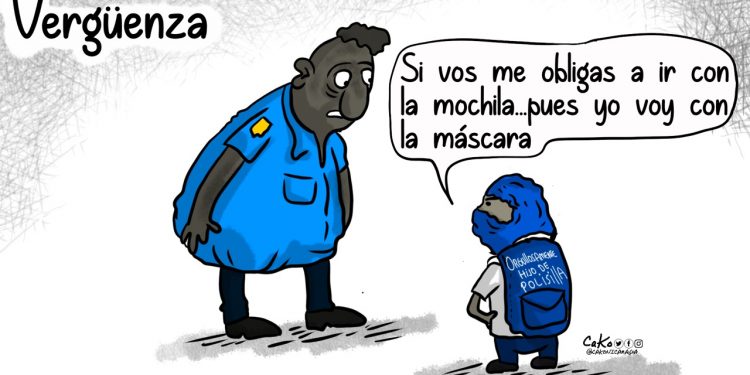 La Caricatura: «Orgullosamente hijo de Polisilla». Cako Nicaragua