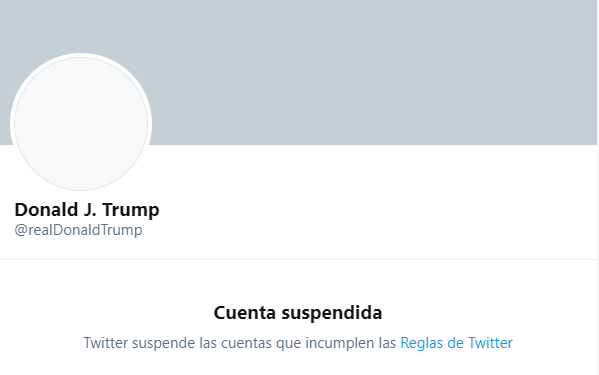Twitter cancela de manera permanente la cuenta de Donald Trump