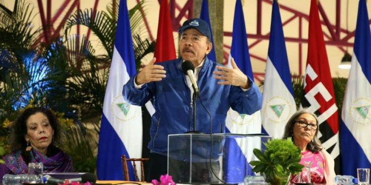 Daniel Ortega, durante su comparecencia del 8 de marzo de 2021. Foto: CCC