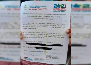 OPS «no recomienda» que Nicaragua obligue a los ciudadanos firmar para aplicarse vacuna contra COVID-19. Foto: tomada de internet