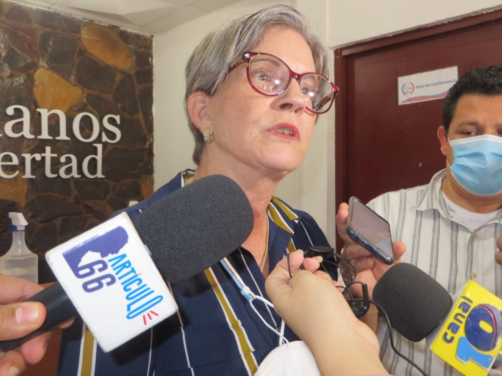 Kitty Monterrey apuesta por adelanto de elecciones y diálogo «sincero» en Nicaragua. Foto: Artículo 66 / Noel Miranda
