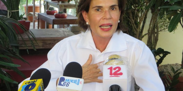 Cristiana Chamorro, aspirante a la Presidencia de Nicaragua. Foto: N. Pérez/Artículo 66/Archivo