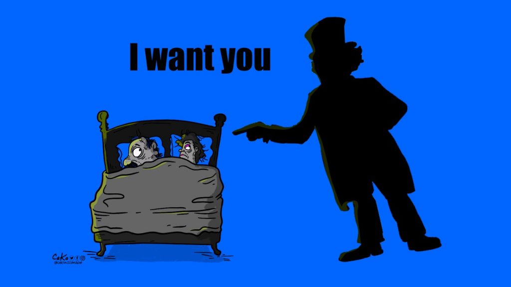 La Caricatura: I want you. ¡Vamos por mas sanciones!