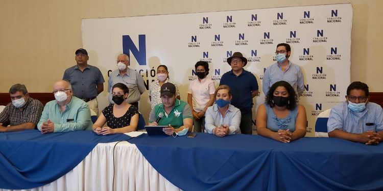 Coalición Nacional emplaza a la Alianza Ciudadana firmar acuerdo contra reformas de Ortega.Foto: Álvaro Navarro/Artículo 66