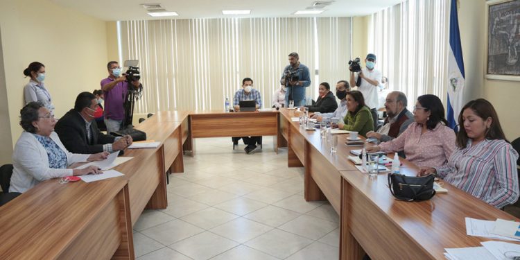 Partido Políticos presentan «parches» a las reformas electorales de Ortega. Foto: Asamblea Nacional.