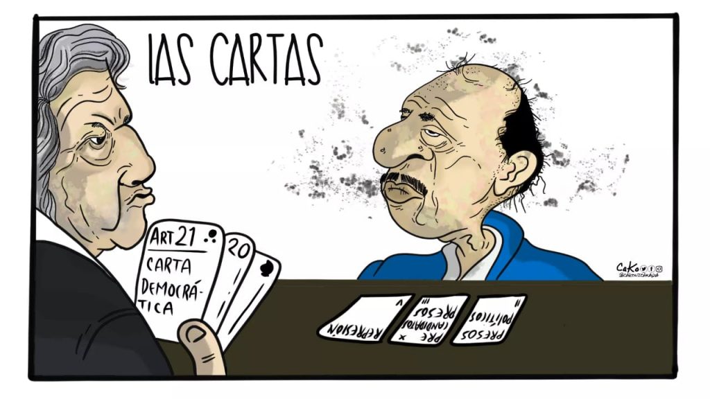 La Caricatura: Las cartas sobre la mesa