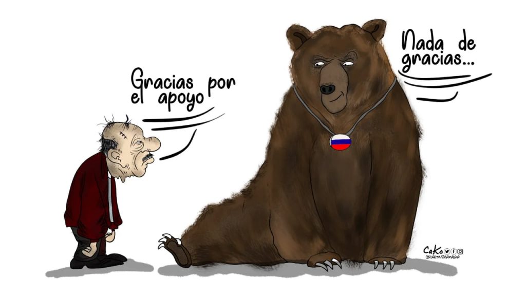 La Caricatura:  Nada viene gratis