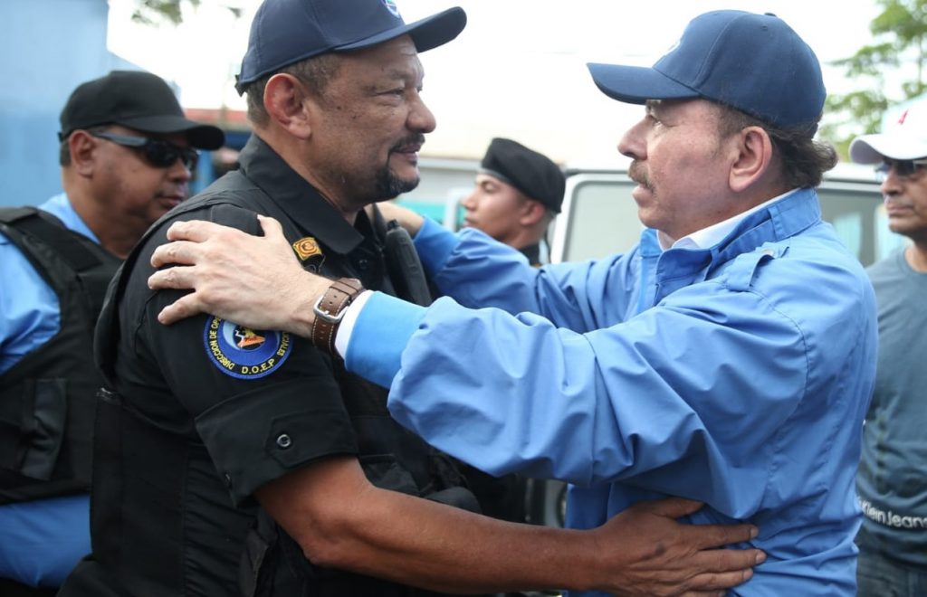 Se cumplen tres años de que Daniel Ortega se «replegó» en la Policía de Masaya. Foto: Artículo 66 / Internet
