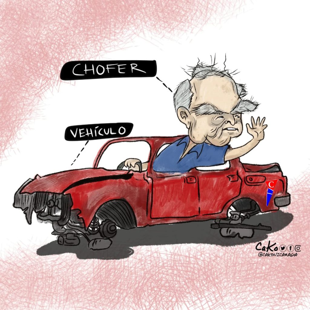 La Caricatura: El chofer del vehículo de Kitty Monterrey
