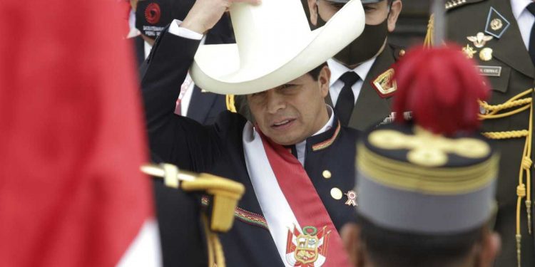Presidente de Perú, Pedro Castillo. Foto: Tomada AP