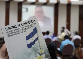 Presentan libro sobre la violencia sexual como crimen de lesa humanidad cometidas bajo el régimen Ortega-Murillo. Foto: Cortesía.