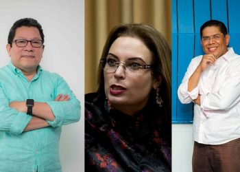 Dictadura acusa y decreta prisión preventiva contra Miguel Mora, Miguel Mendoza y María Fernanda Flores. Foto: La Prensa.