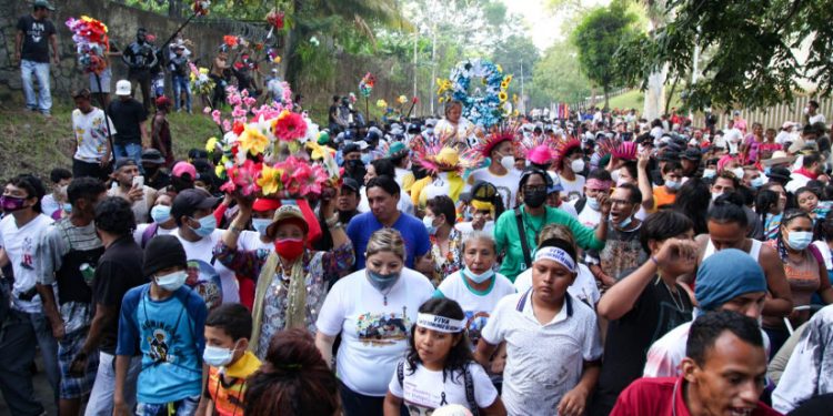 Alcaldía sandinista de Managua ignora llamado de la Iglesia católica y monta su propio Santo Domingo . Foto: Medios oficialistas.
