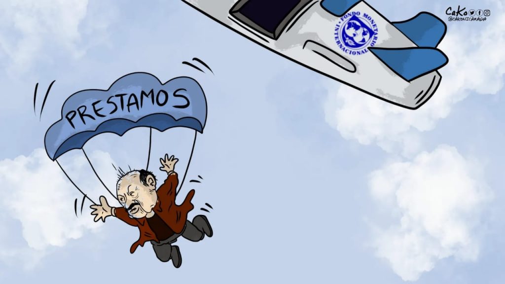 La Caricatura: FMI salvando la caída del dictador